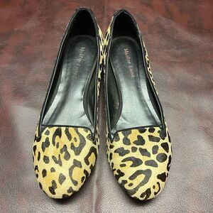 Maiden‎ Lane leopard print flats, size 7 1/2